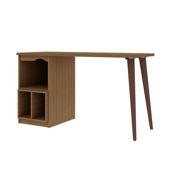 Manhattan Comfort Office Desk, 29.92 in H, 20.86 in W X Maple Cream - 15PMC5