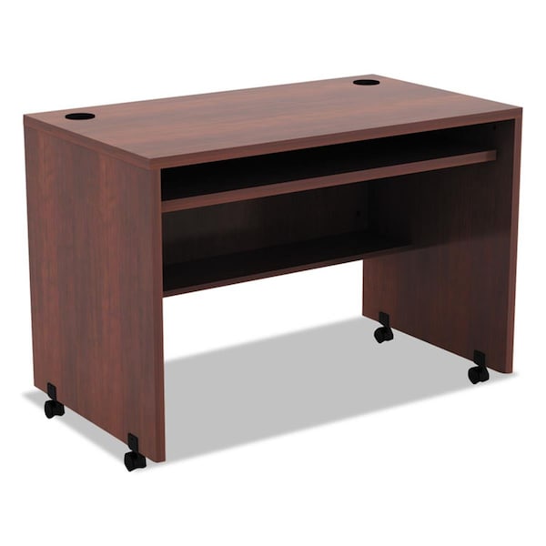 Fine-Line ALE 42 x 24 in. Valencia Series Mobile Workstation Desk - Medium Cherry - FI2230052