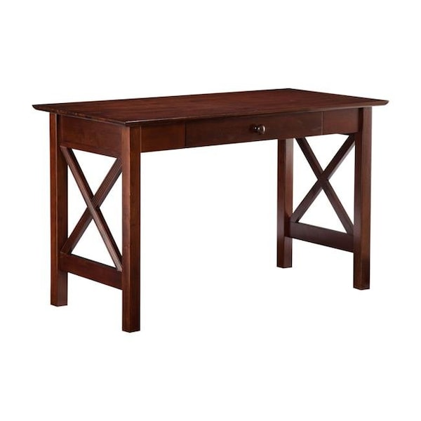 Atlantic Furniture Atlantic Furniture AH12234 Lexi Desk with Drawer - Antique Walnut - AH12234