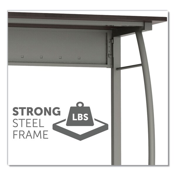 Linea Italia Trento Line Rectangular Desk, 47-1/4wX23-, 23.63 in D X 29-1/2 in H, 47.25" W X - LITSH733MMOC