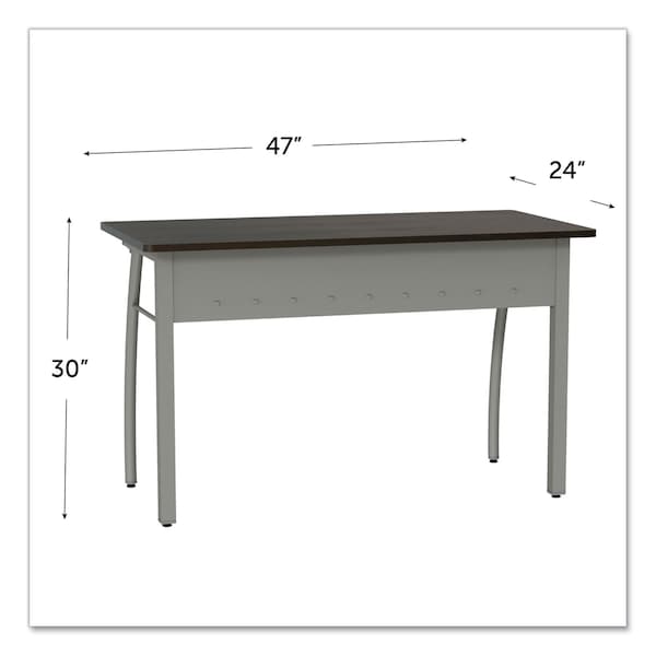 Linea Italia Trento Line Rectangular Desk, 47-1/4wX23-, 23.63 in D X 29-1/2 in H, 47.25" W X - LITSH733MMOC