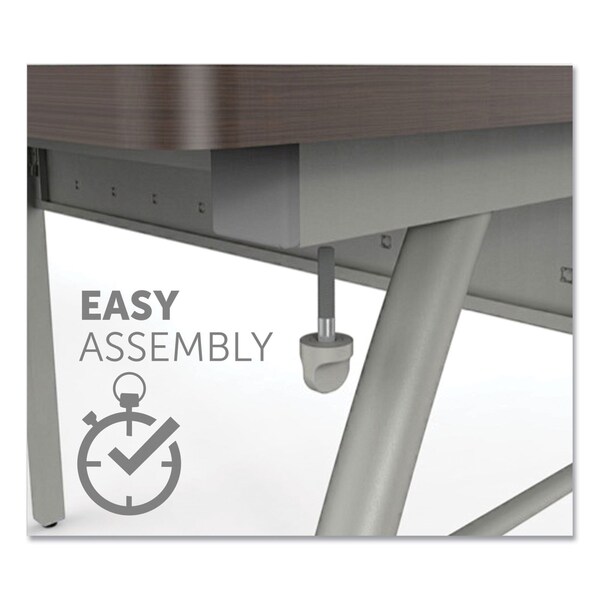 Linea Italia Trento Line Rectangular Desk, 47-1/4wX23-, 23.63 in D X 29-1/2 in H, 47.25" W X - LITSH733MMOC