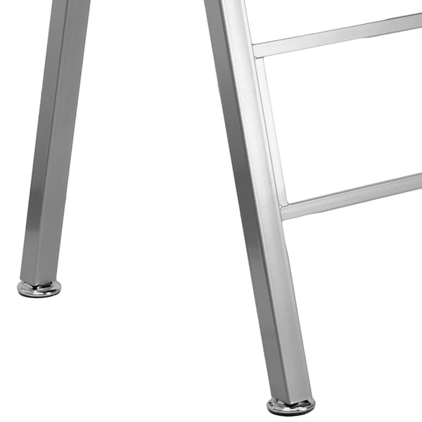 Flash Furniture High Profile Desk High Profile Desk, Silver Frame, Rectangle, 27-1/2" D X 29-5/8" H, 47-1/4" W X - NAN-JN-2804W-GG