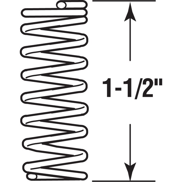 Prime-Line Compression Spring, 0.047 in. Diameter, 11/32 in. x 1-1/2 in. (4-pack) - SP 9724