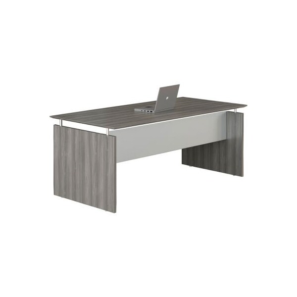Safco Safco Medina 63"W Rectangle Straight Desk 63"W x 36"D x 29-1/2"H Gray Steel - MNDS63LGS