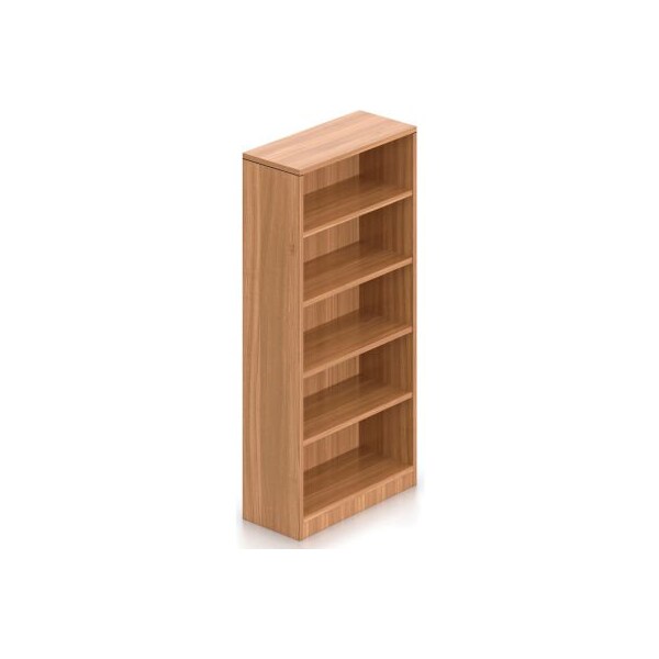 Gec Offices To Go 4 Shelf Bookcase in Walnut - Executive Modular Furniture - SL71BC-AWL