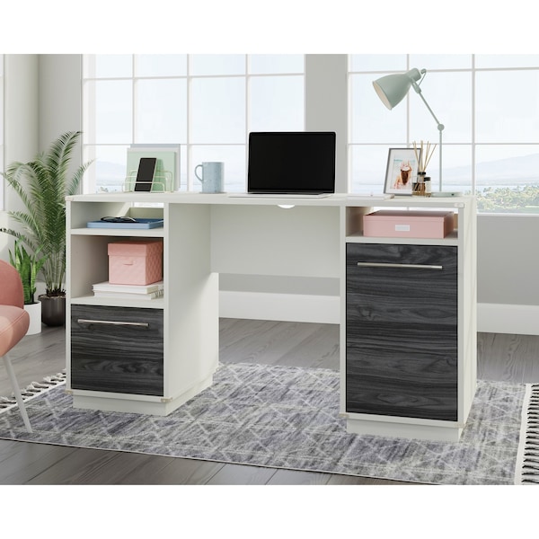 Sauder Executive Desk, 20.2 in D X 30.12 in H, 55.24 in W X Engineered wood - 431212