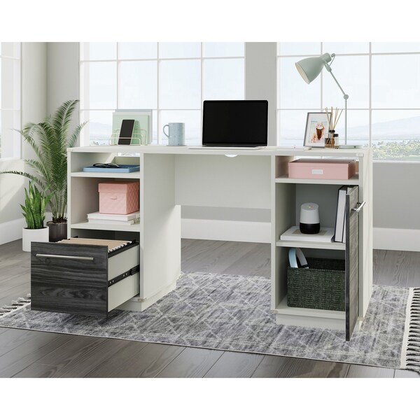 Sauder Executive Desk, 20.2 in D X 30.12 in H, 55.24 in W X Engineered wood - 431212
