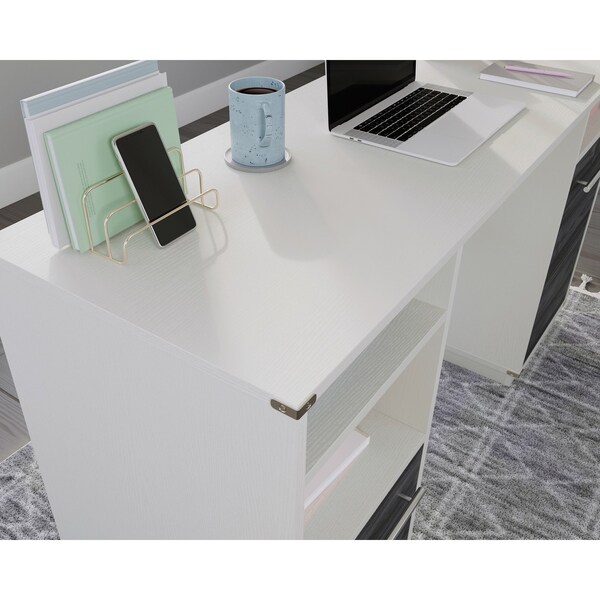 Sauder Executive Desk, 20.2 in D X 30.12 in H, 55.24 in W X Engineered wood - 431212