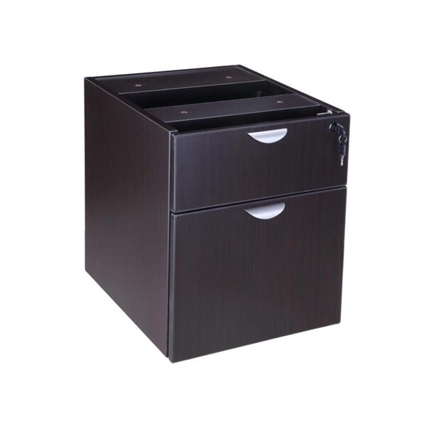 Norstar N148H-MOC Mobile Pedestal Box or File Honey Comb Packing Mocha Finish - N108-MOC