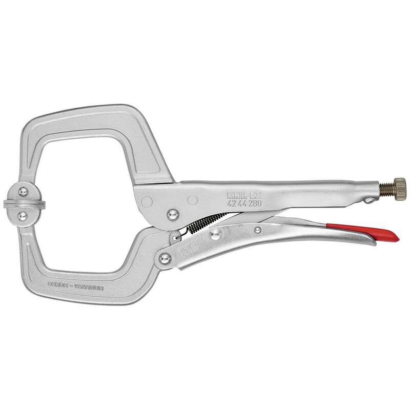 KNIPEX 11 in. Locking Pliers with Welding Grips - 42 44 280