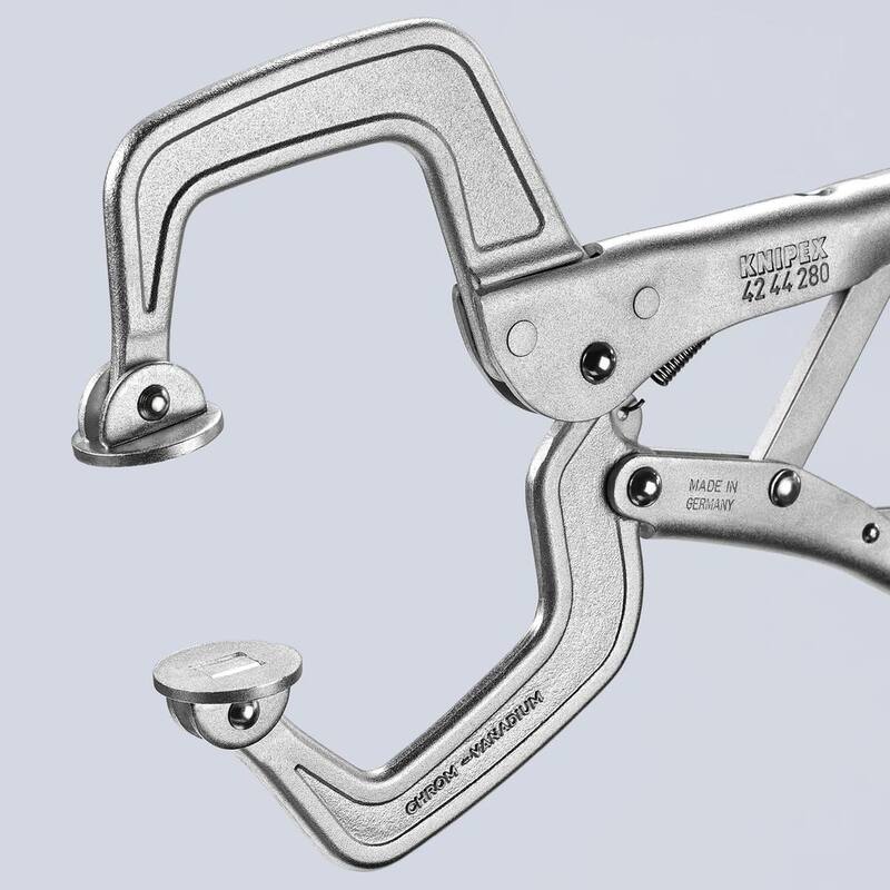 KNIPEX 11 in. Locking Pliers with Welding Grips - 42 44 280