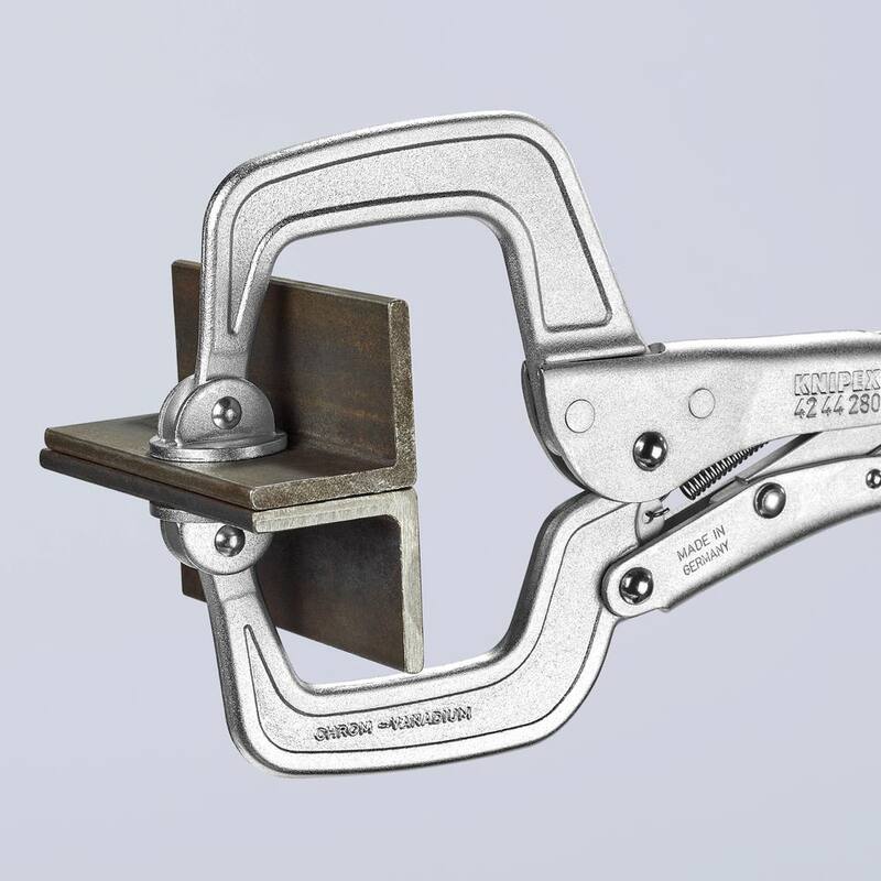 KNIPEX 11 in. Locking Pliers with Welding Grips - 42 44 280