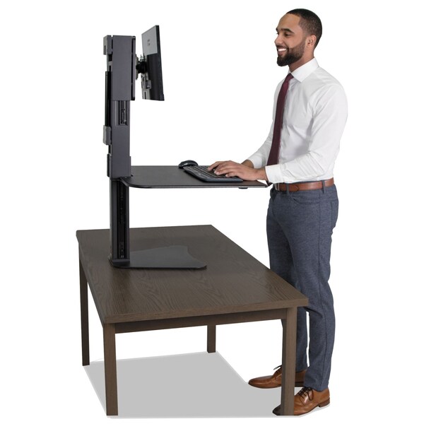 Victor Desks, 23" D X 15-1/2 in H, 28" W X Black - DC300