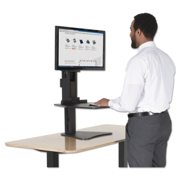 Victor Desks, 23" D X 15-1/2 in H, 28" W X Black - DC300