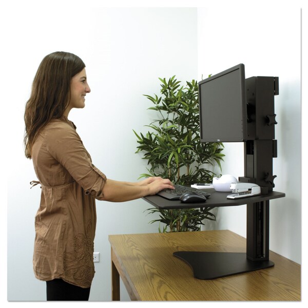 Victor Desks, 23" D X 15-1/2 in H, 28" W X Black - DC300