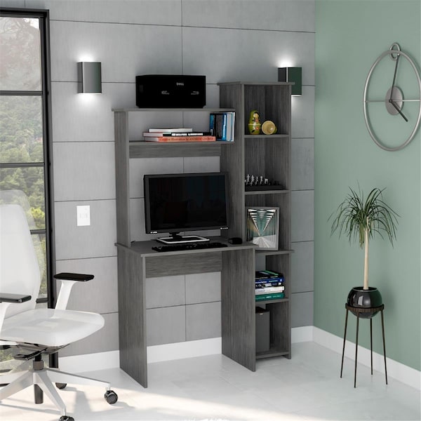 Depot E-Shop Aramis Desk, Smokey Oak - DE-ELV5202