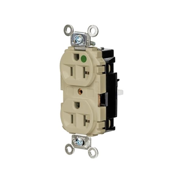 Hubbell Receptacle, 1 hp, 125V AC, NEMA 5-20R - HBL8300STI