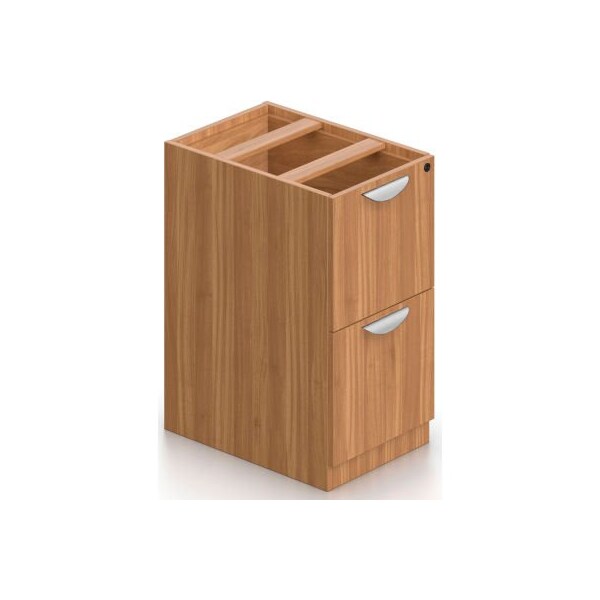 Gec Offices To Go 2 Drawer Pedestal in Walnut - Executive Modular Furniture - SL22FF-AWL