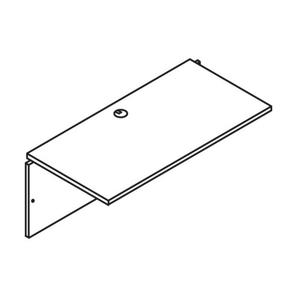 Groupe Lacasse Bridge-Return, Recessed, Grommet, 42inWx20inDx29inH, Niagara - LAS31NBR2042A