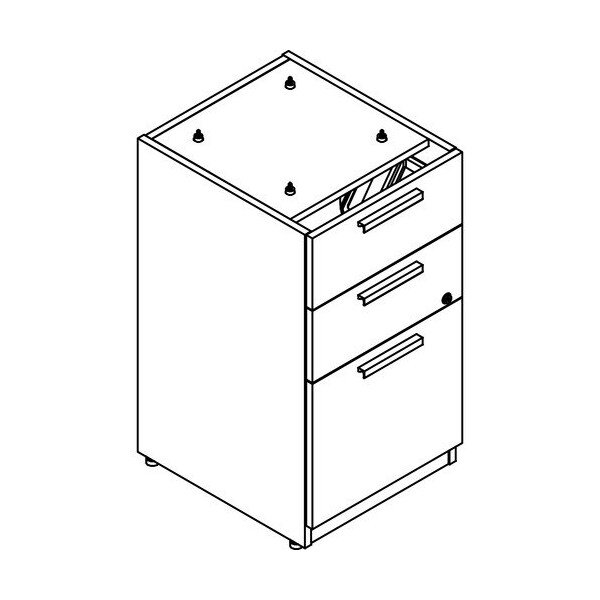 Groupe Lacasse Pedestal, Modular, B/B/F, 15inWx18inDx28inH, Niagara - LASMCSP1518UFLA
