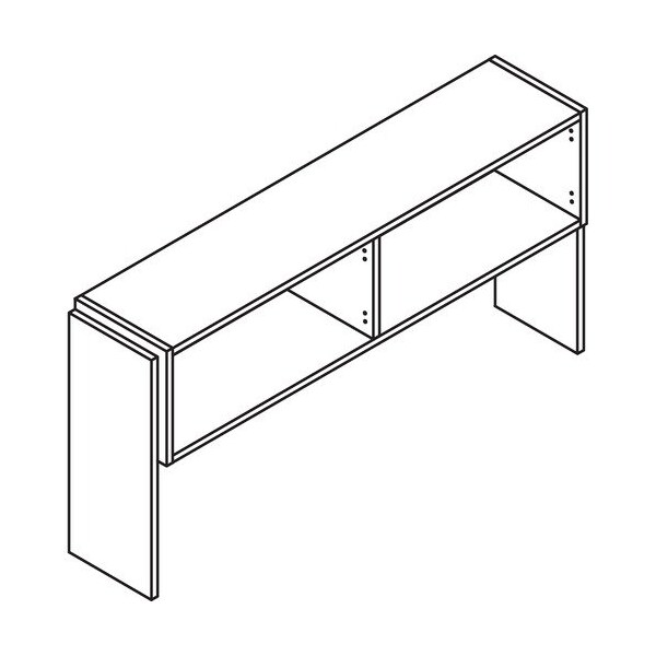 Groupe Lacasse Hutch, Adjustable Sides, 72inx16inx36in, Hazelnut - LASCANEA723616H