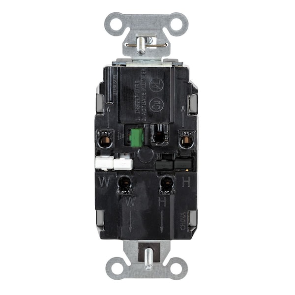 Hubbell Receptacle, 1 hp, 125V AC, NEMA 5-20R - 5362STGYTR
