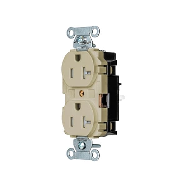 Hubbell Receptacle, 1 hp, 125V AC, NEMA 5-20R - 5362STITR