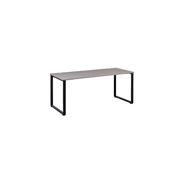 Hirsh Industries Interion Open Plan Office Desk - 60"W x 30"D x 29"H - Gray Top with Black Legs - 695598
