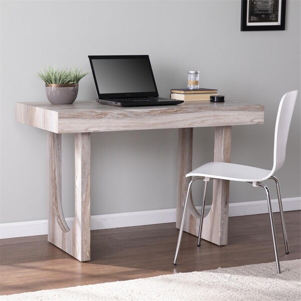 Gfancy Fixtures Brown Faux Marble Writing Desk - GF3098500
