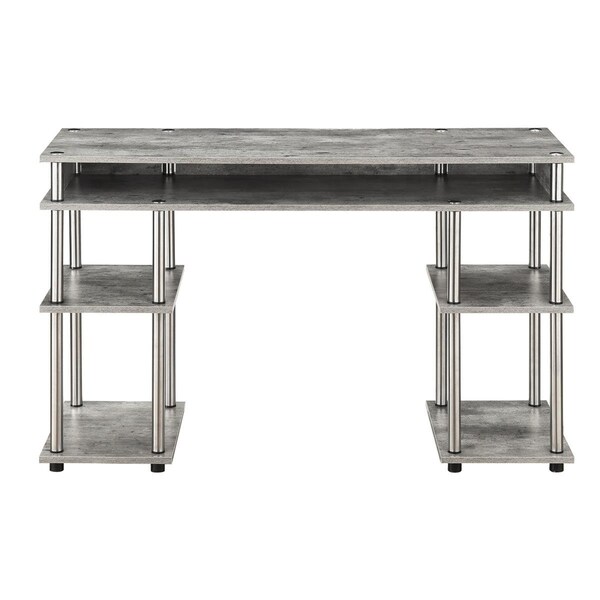 Convenience Concepts Designs2Go No Tools Student Desk, Faux Birch - 47.25 x 15.75 x 30 in. - HI2539808