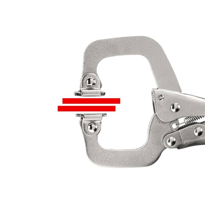 TEKTON 6 in. Swivel Pad Locking C-Clamp - CLC11006