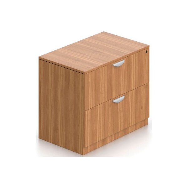 Gec Offices To Go Two Drawer Lateral File in Walnut - Executive Modular Furniture - SL3622LF-AWL