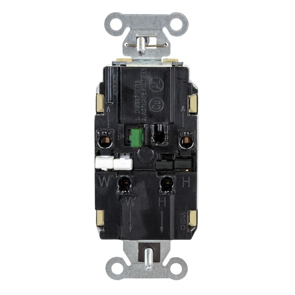 Hubbell Receptacle, 1 hp, 125V AC, NEMA 5-20R - BR20STI