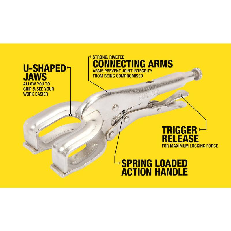 Southwire 9 in. Locking Weld in.g Clamp - 781627