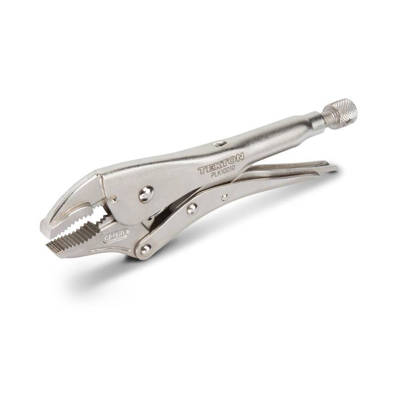 TEKTON 10 in. Curved Jaw Locking Pliers - PLK10010