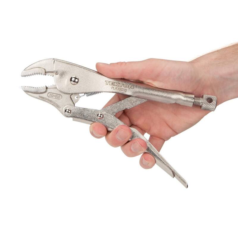 TEKTON 10 in. Curved Jaw Locking Pliers - PLK10010