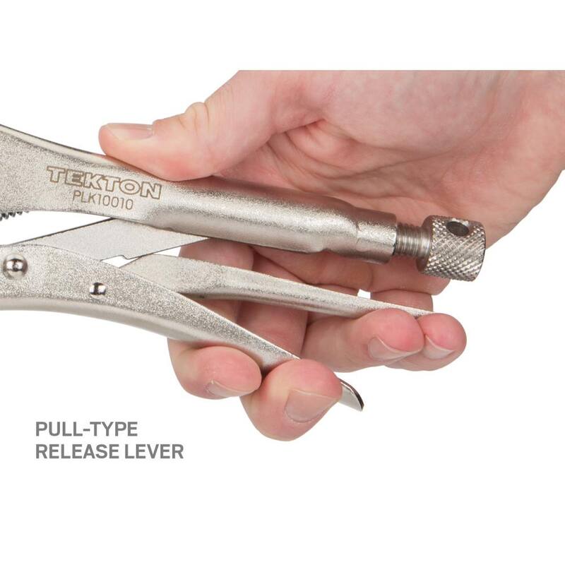 TEKTON 10 in. Curved Jaw Locking Pliers - PLK10010