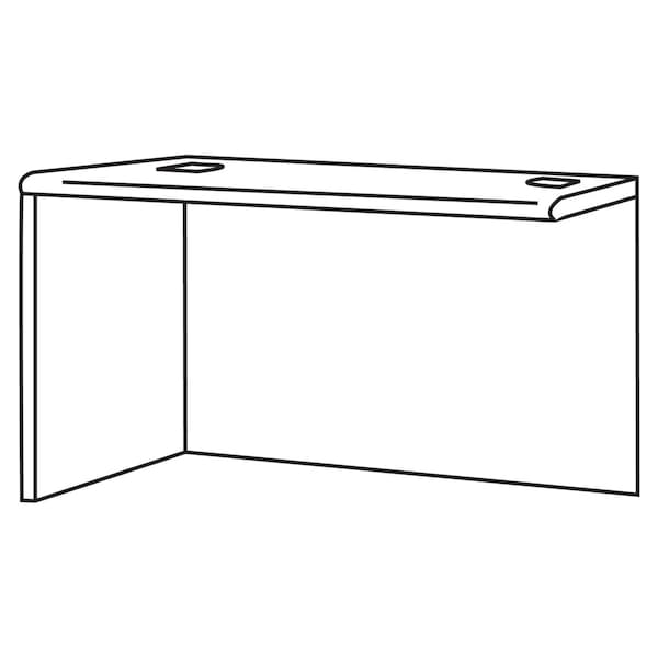 Hon Return Shell Returns, 24 in D X 29-1/2 in H, 60" W X Mahogany/Charcoal - H38946L.N.S