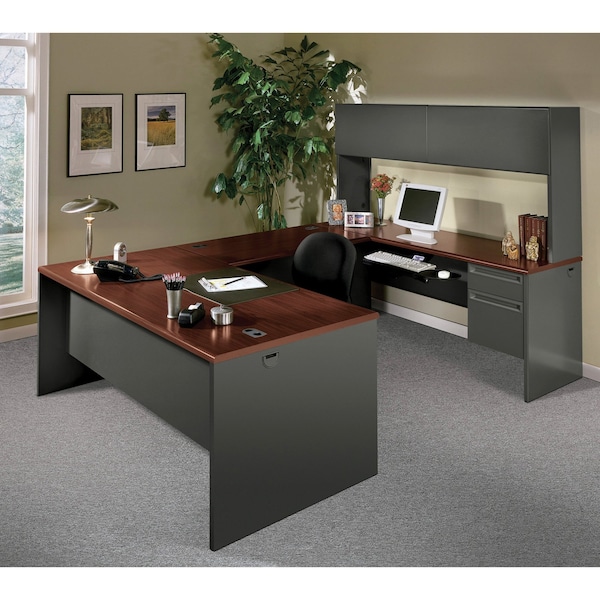 Hon Return Shell Returns, 24 in D X 29-1/2 in H, 60" W X Mahogany/Charcoal - H38946L.N.S