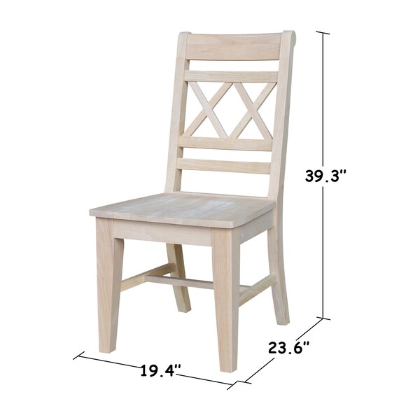 International Concepts Desk, 24 in D X 48 in W X Parawood, Unfinished - KOF-72-C47-1