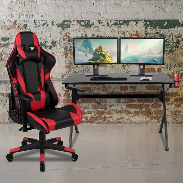 Flash Furniture 30.25 H, 45.25 W X Red - BLN-X20D1904-RD-GG