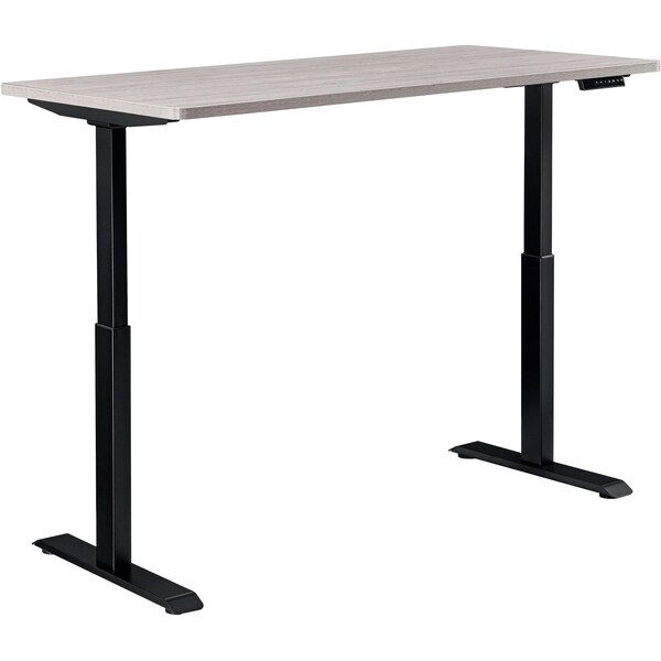 Interion By Global Industrial Sit Stand Desk, 30 in D X 28 to 46 in H, 48 in W X - 695779GY