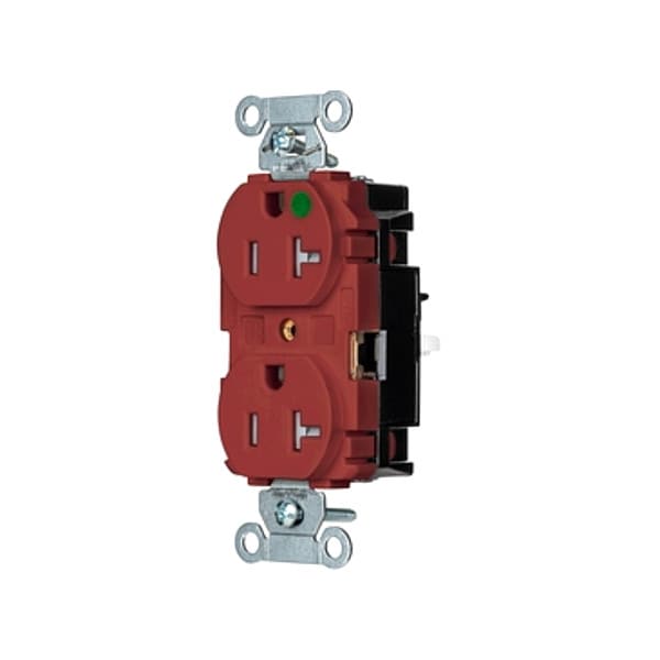 Hubbell Receptacle, 1 hp, 125V AC, NEMA 5-20R - 8300STRTR