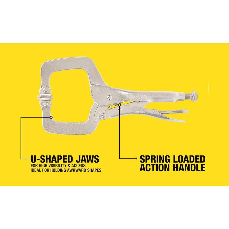 Southwire 18 in. Locking Clamp with Swivel Pads - 781625