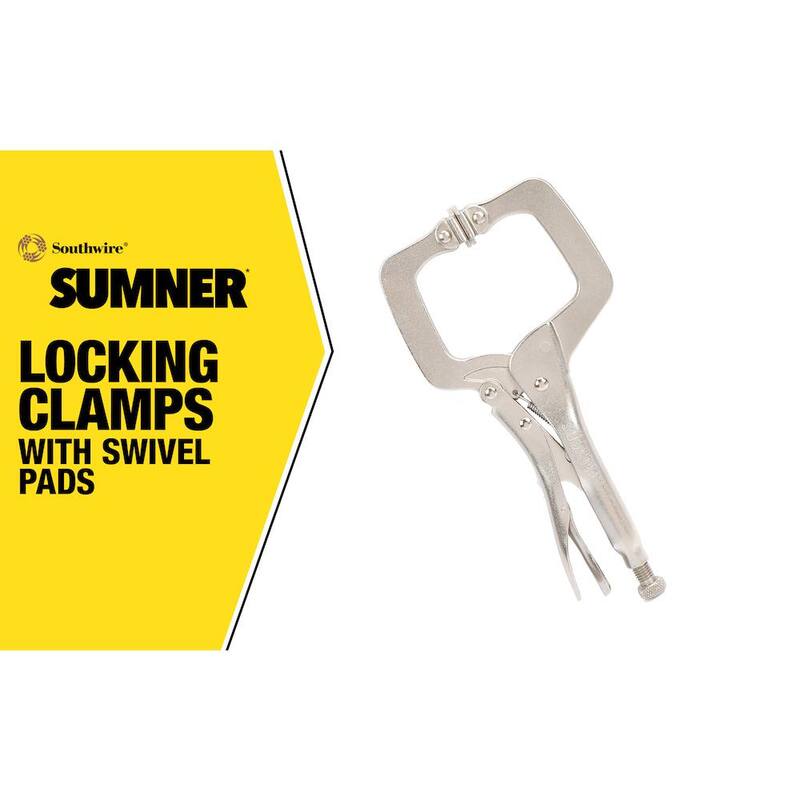 Southwire 18 in. Locking Clamp with Swivel Pads - 781625