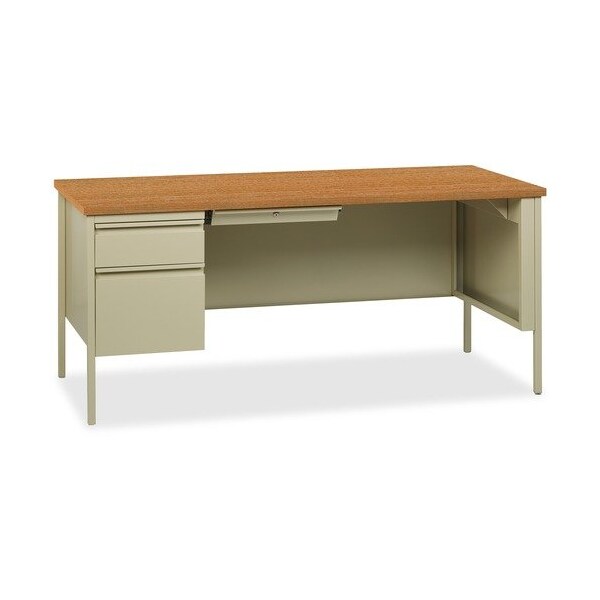 Lorell DESK, L SNGL PED, 30X66, PYOK - LLR60917