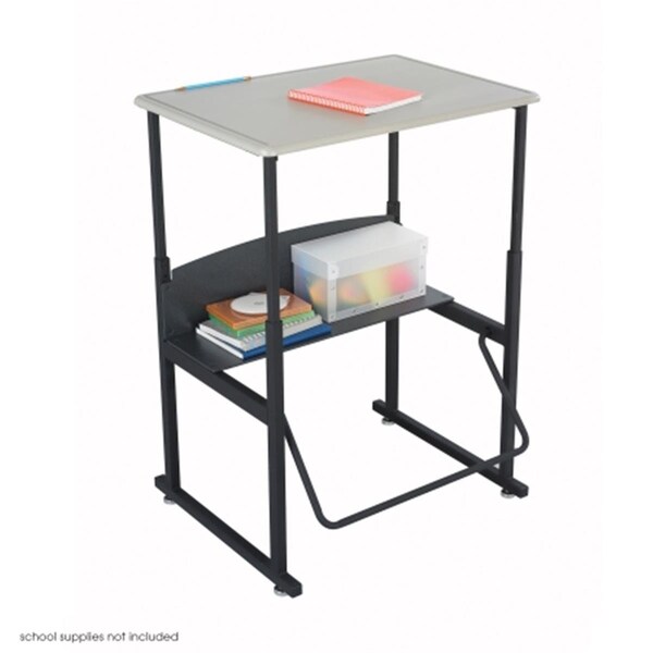 Betterbeds Black frame ;Beige top AlphaBetter Desk- 28 x 20 Standard Top- without Book Box - BE1646233