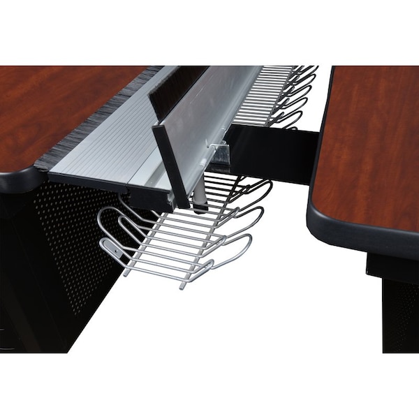 Fusion Benching Station Benching Station, 58" D X 29" H, 48" W X Melamine Laminate, Cherry - MFB4858CH