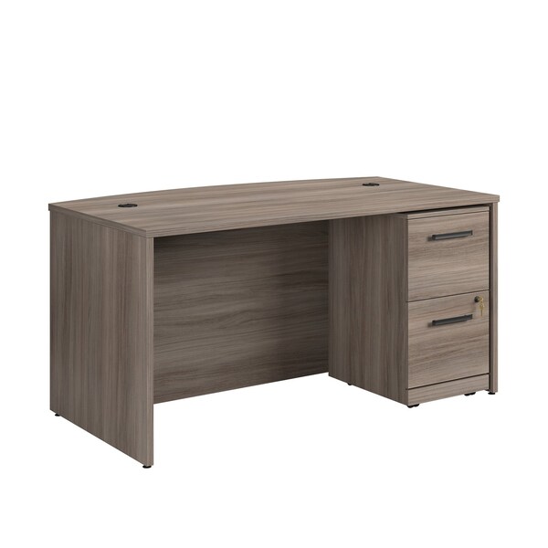 Officeworks By Sauder Affirm 60 in. Bow & 2 Drwr Ped He Ste A2 - 431828